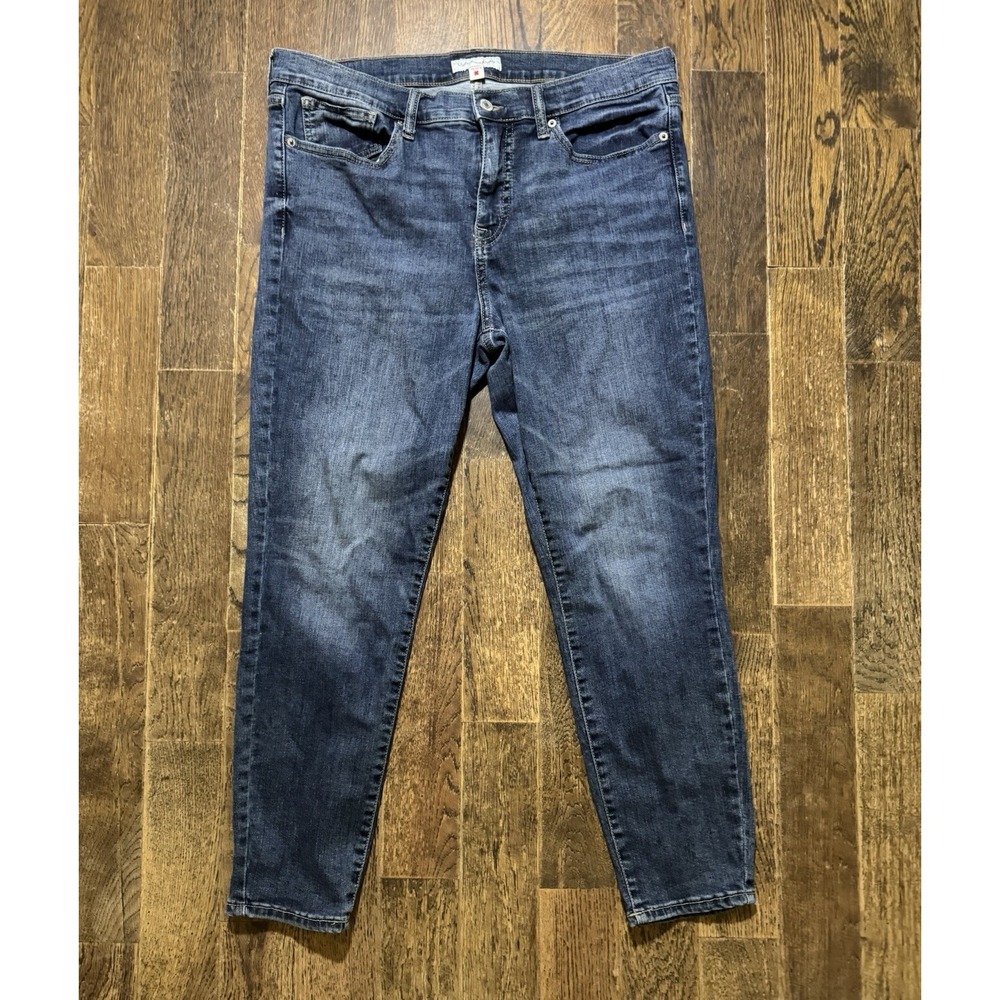 Lucky Brand Blue Jeans Women's Size 14/32 Ankle Mid Rise Stretch